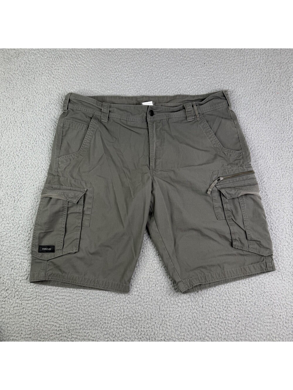Decathlon Forclaz Cargo Hiking Shorts Mens XL Green 38Wx11L Outdoor Gorpcore